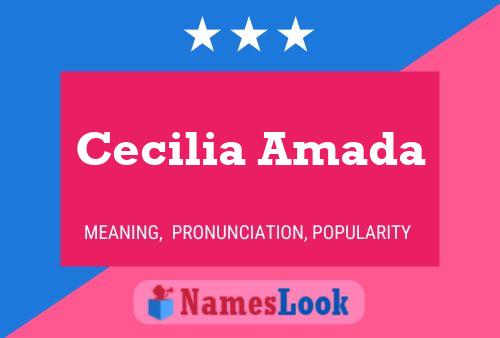 Cecilia Amada Naam Poster