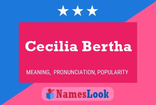 Cecilia Bertha Naam Poster