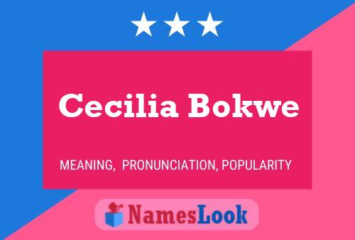 Cecilia Bokwe Naam Poster