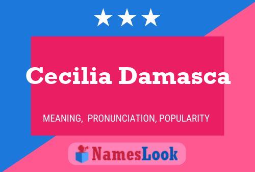 Cecilia Damasca Naam Poster