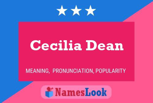 Cecilia Dean Naam Poster