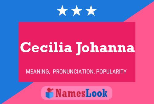 Cecilia Johanna Naam Poster