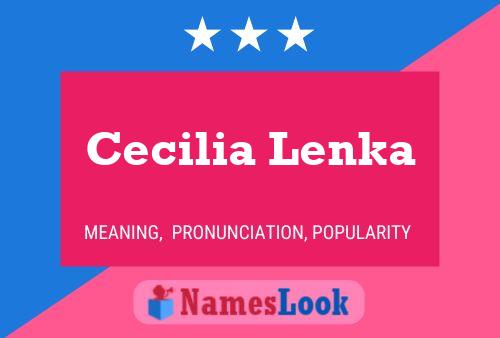 Cecilia Lenka Naam Poster