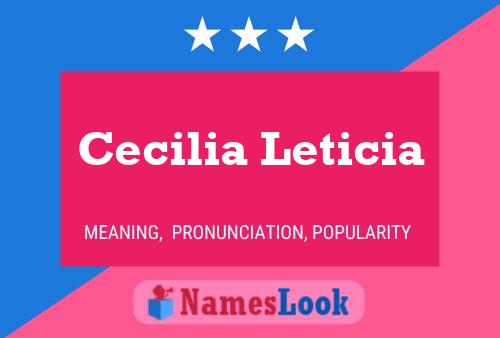 Cecilia Leticia Naam Poster