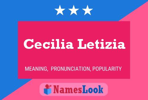 Cecilia Letizia Naam Poster