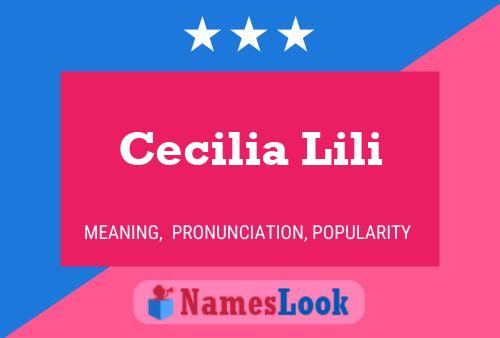 Cecilia Lili Naam Poster