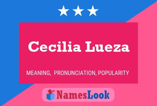 Cecilia Lueza Naam Poster