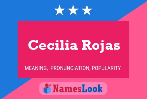 Cecilia Rojas Naam Poster