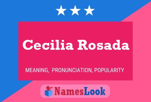 Cecilia Rosada Naam Poster