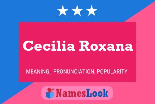 Cecilia Roxana Naam Poster