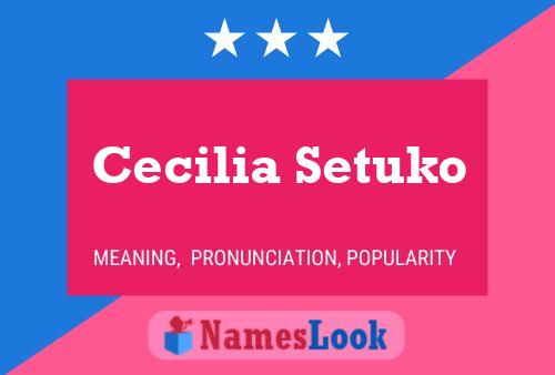 Cecilia Setuko Naam Poster