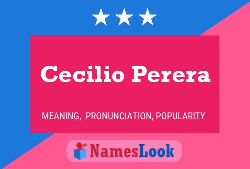 Cecilio Perera Naam Poster