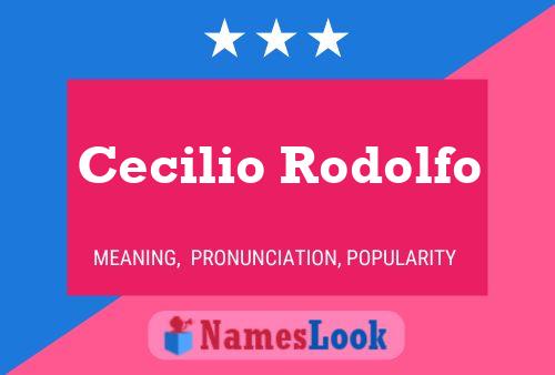 Cecilio Rodolfo Naam Poster