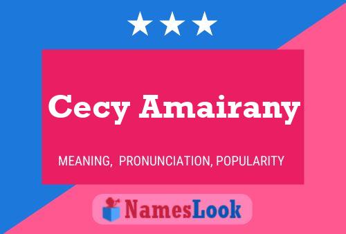 Cecy Amairany Naam Poster