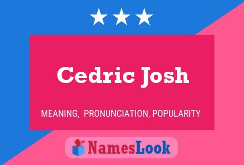 Cedric Josh Naam Poster