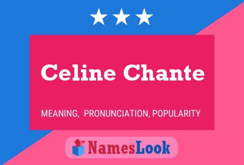 Celine Chante Naam Poster