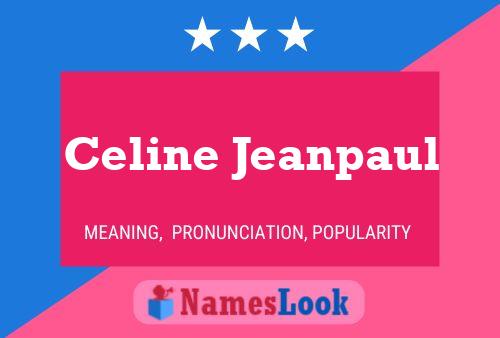 Celine Jeanpaul Naam Poster