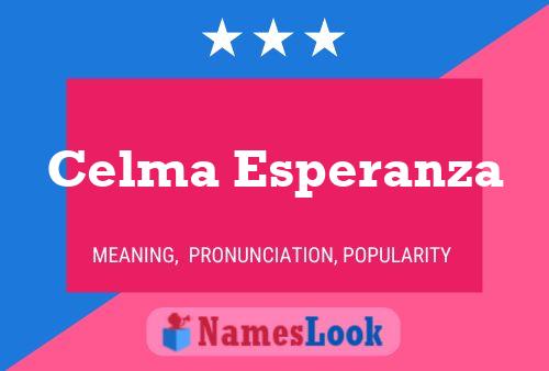 Celma Esperanza Naam Poster