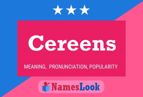 Cereens Naam Poster