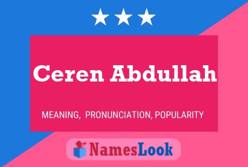 Ceren Abdullah Naam Poster