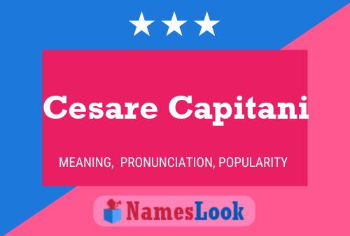 Cesare Capitani Naam Poster