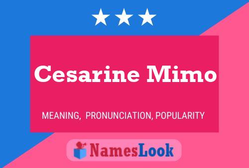 Cesarine Mimo Naam Poster