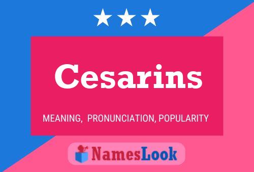 Cesarins Naam Poster