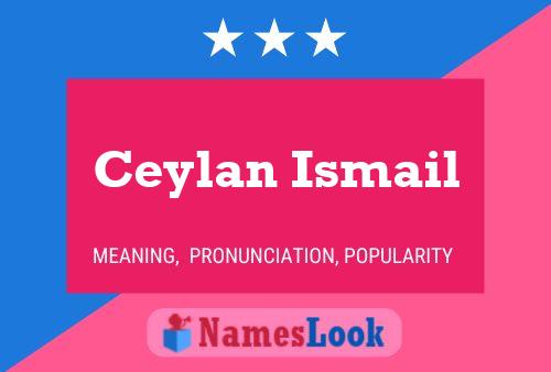 Ceylan Ismail Naam Poster