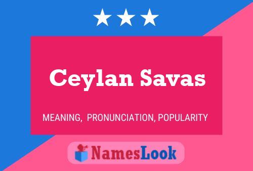 Ceylan Savas Naam Poster