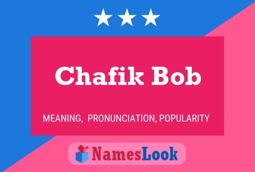 Chafik Bob Naam Poster