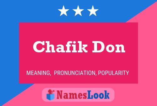 Chafik Don Naam Poster