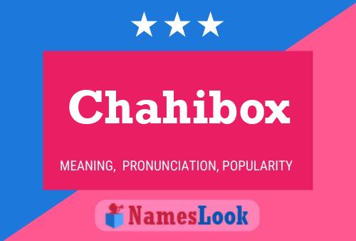 Chahibox Naam Poster