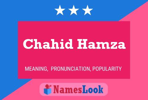 Chahid Hamza Naam Poster