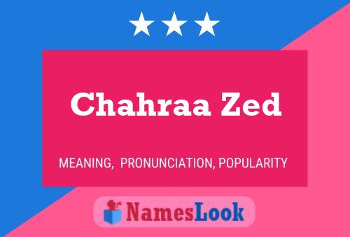 Chahraa Zed Naam Poster