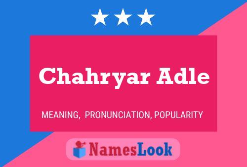 Chahryar Adle Naam Poster