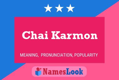 Chai Karmon Naam Poster