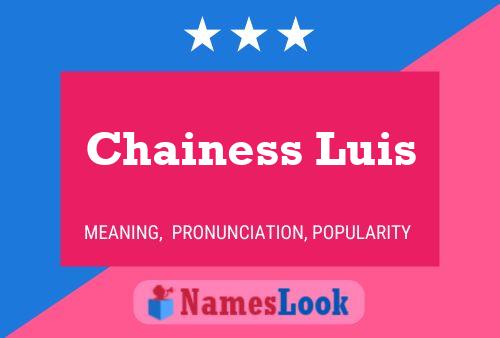 Chainess Luis Naam Poster