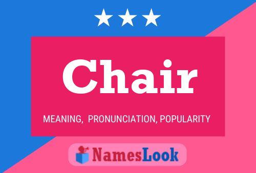 Chair Naam Poster