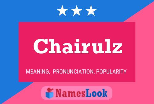 Chairulz Naam Poster