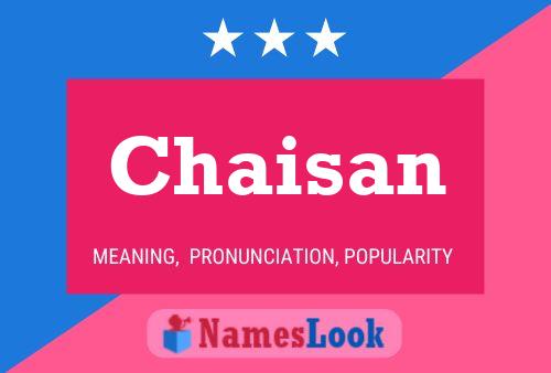 Chaisan Naam Poster