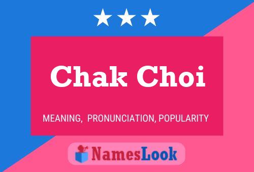 Chak Choi Naam Poster