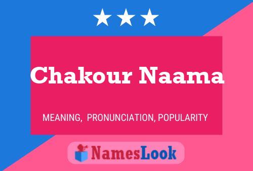 Chakour Naama Naam Poster