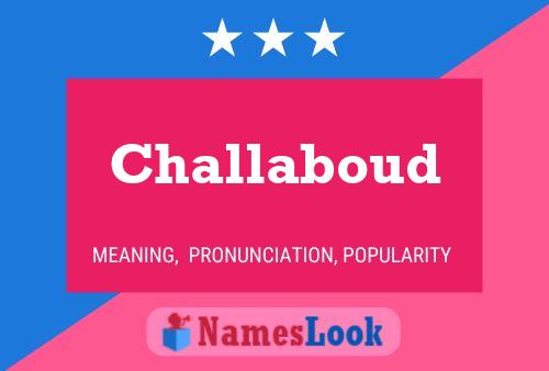 Challaboud Naam Poster