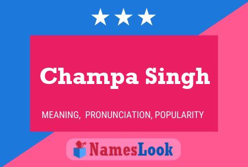 Champa Singh Naam Poster