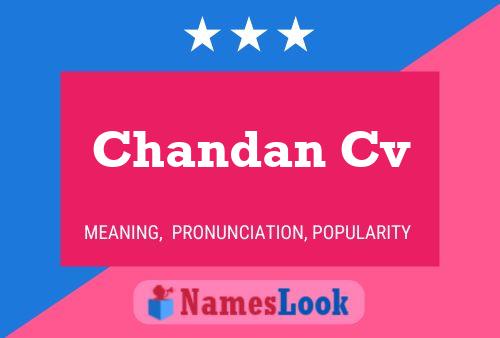 Chandan Cv Naam Poster