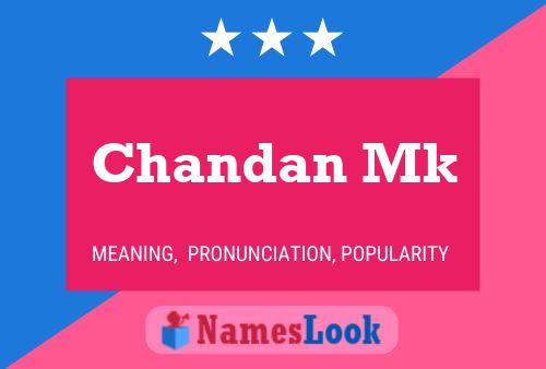 Chandan Mk Naam Poster