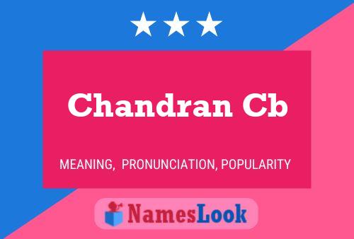 Chandran Cb Naam Poster