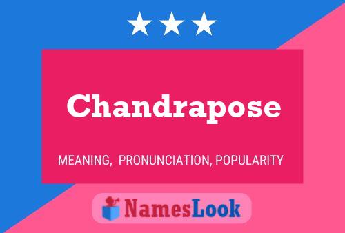 Chandrapose Naam Poster