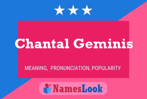 Chantal Geminis Naam Poster