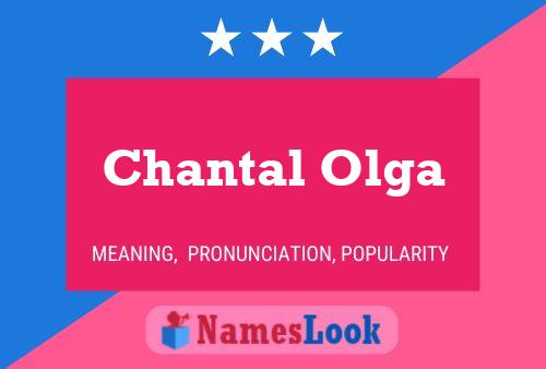 Chantal Olga Naam Poster